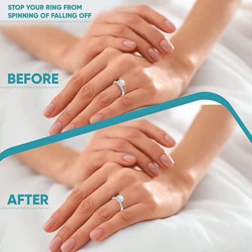 IBEEM Ring Adjuster For Loose Rings 14 Pack 4 Sizes