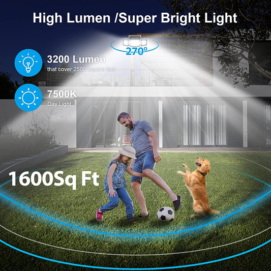 IBEEM Motion Sensor Outdoor Lights with 305 LED Solar Lights