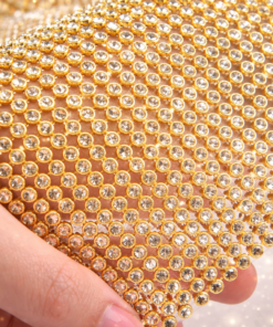 Alternative view of Fine Quality Stone Strips Golden Silver