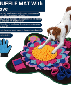 IBEEM Snuffle Mat for Dogs With Glove