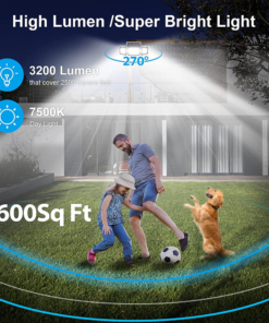 Alternative view of IBEEM Motion Sensor Outdoor Lights with 305 LED Solar Lights